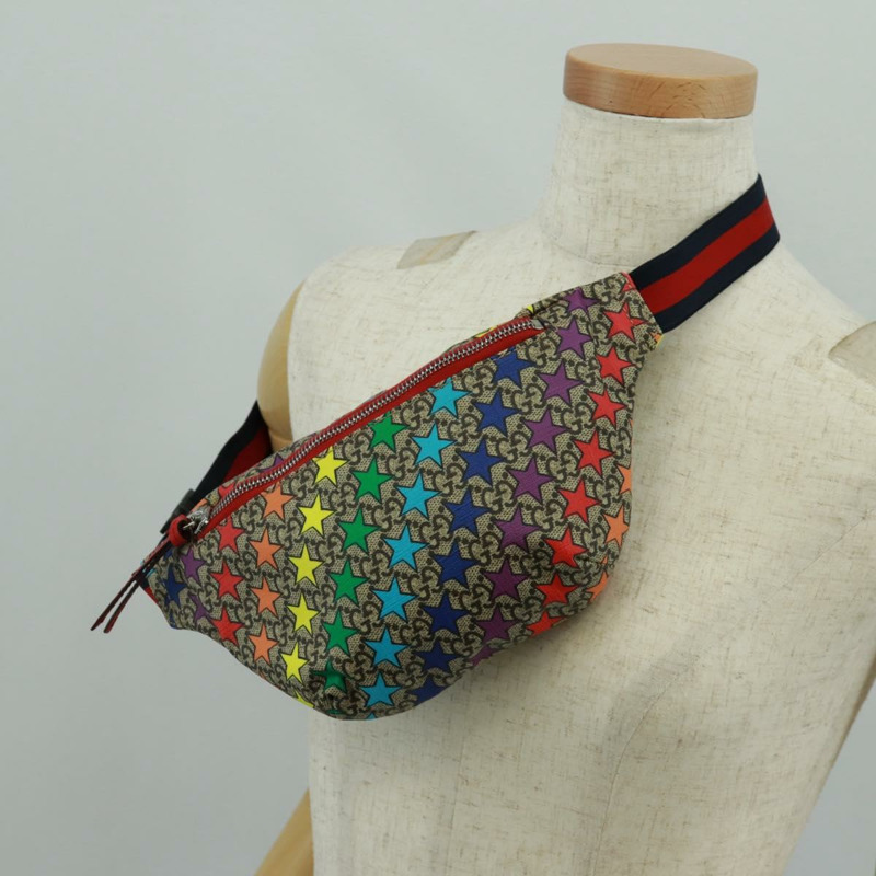 【日本直送】GUCCI 兒童 GG Supreme 腰包 PVC 米色銀色 502095 正品 163511V-21