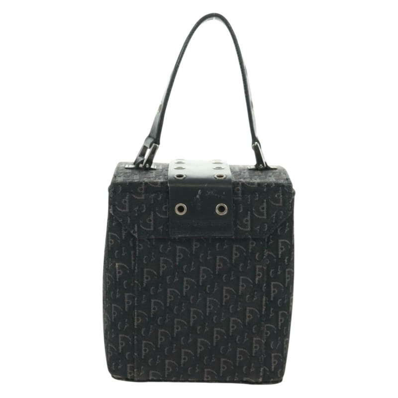 【日本直送】Christian Dior Trotter帆布化妝包 黑色銀色 正品 163501V-1