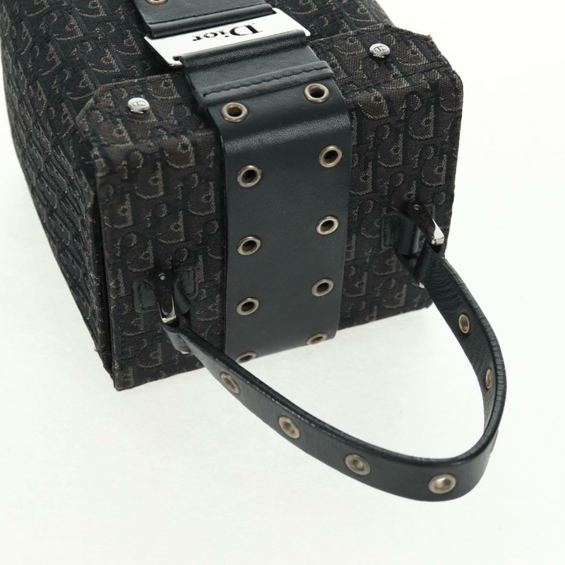 【日本直送】Christian Dior Trotter帆布化妝包 黑色銀色 正品 163501V-6