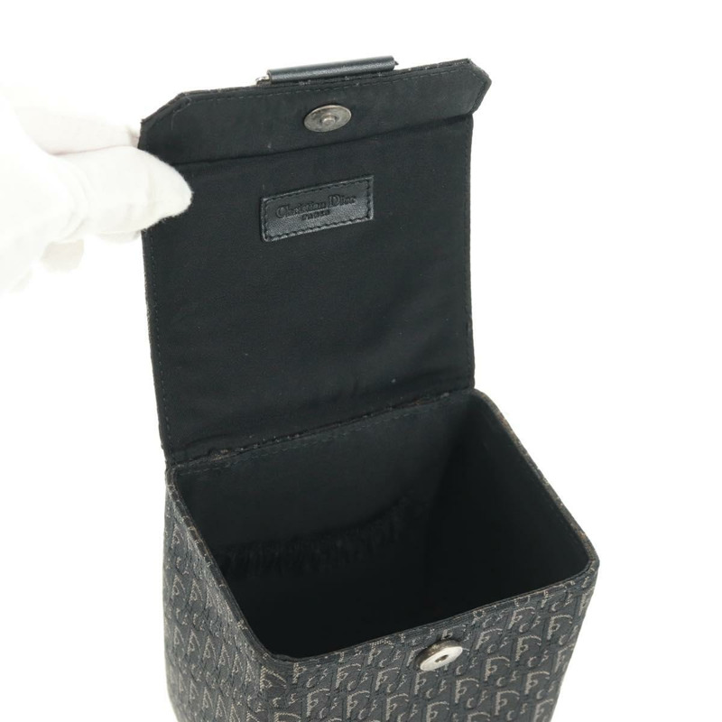 【日本直送】Christian Dior Trotter帆布化妝包 黑色銀色 正品 163501V-8