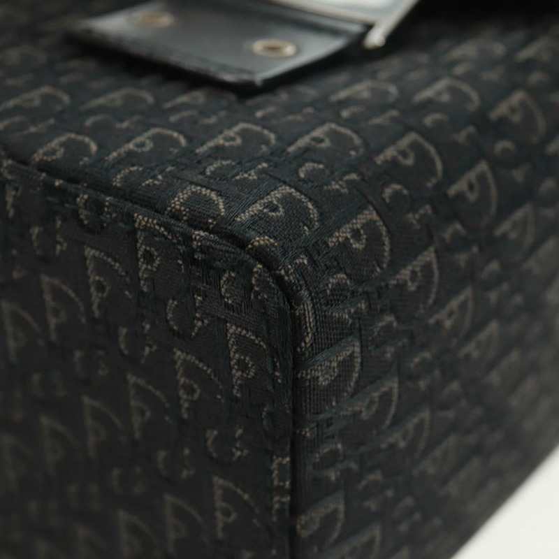 【日本直送】Christian Dior Trotter帆布化妝包 黑色銀色 正品 163501V-15