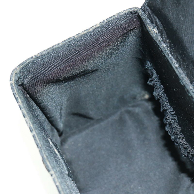 【日本直送】Christian Dior Trotter帆布化妝包 黑色銀色 正品 163501V-22