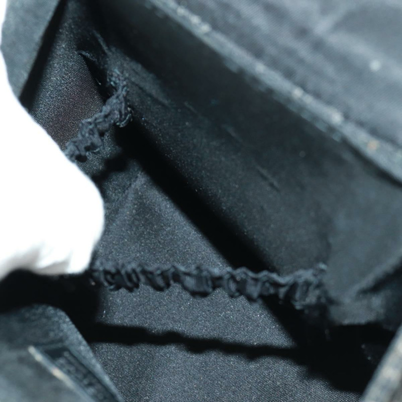 【日本直送】Christian Dior Trotter帆布化妝包 黑色銀色 正品 163501V-23