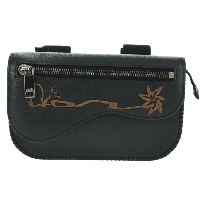 【日本直送】Christian Dior Cactus Jack 迷你臂包/手拿包/迷你包/皮革/黑色/正品 mr1963V-12