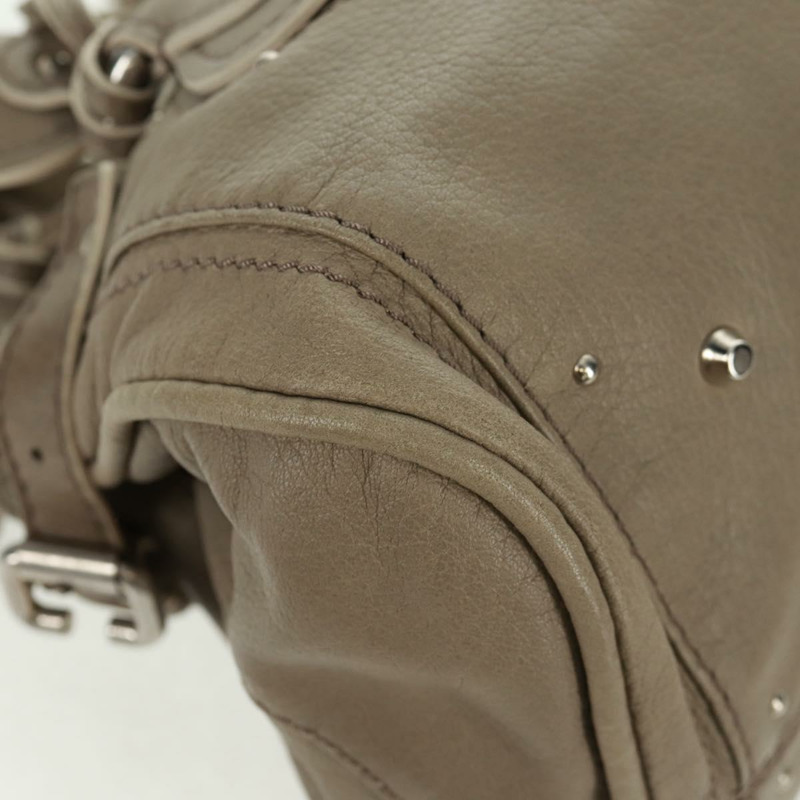 【日本直送】Chloe Paddington 手提包 皮革 灰色 金 銀色 正品 am10572V-14