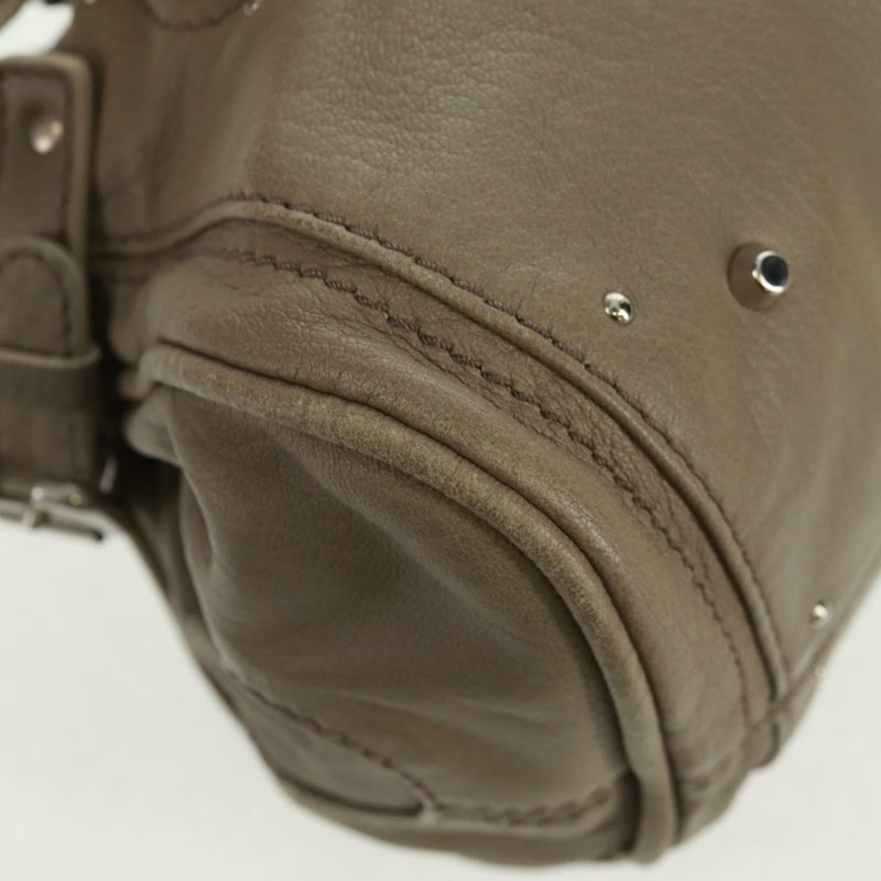 【日本直送】Chloe Paddington 手提包 皮革 灰色 金 銀色 正品 am10572V-16