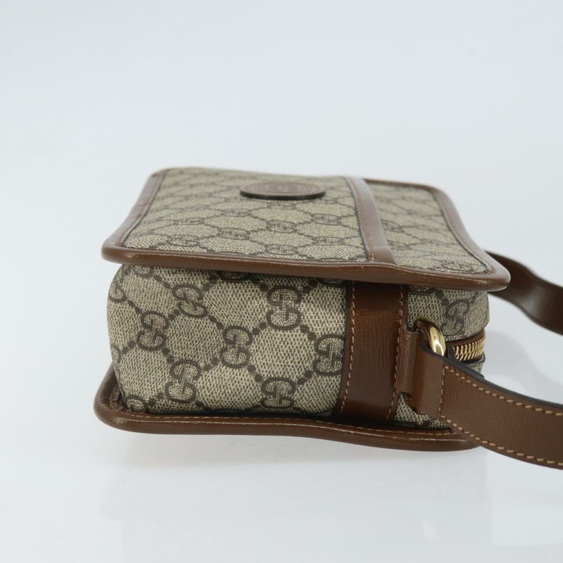 【日本直送】GUCCI GG Supreme 單肩包 PVC 米色 金色 658572 正品 ka1650M-2