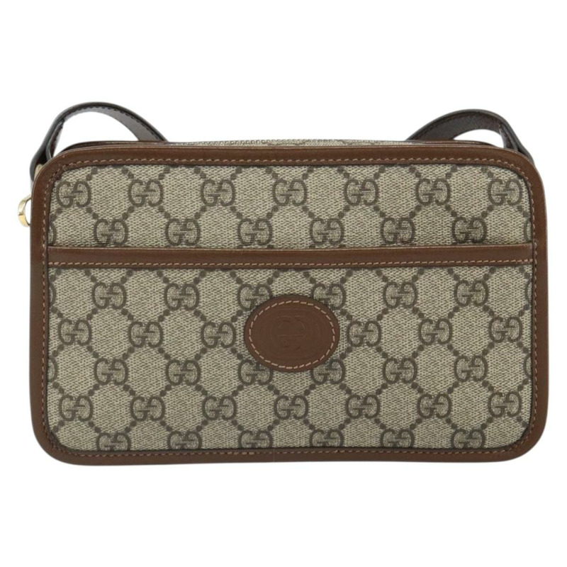 【日本直送】GUCCI GG Supreme 單肩包 PVC 米色 金色 658572 正品 ka1650M-12