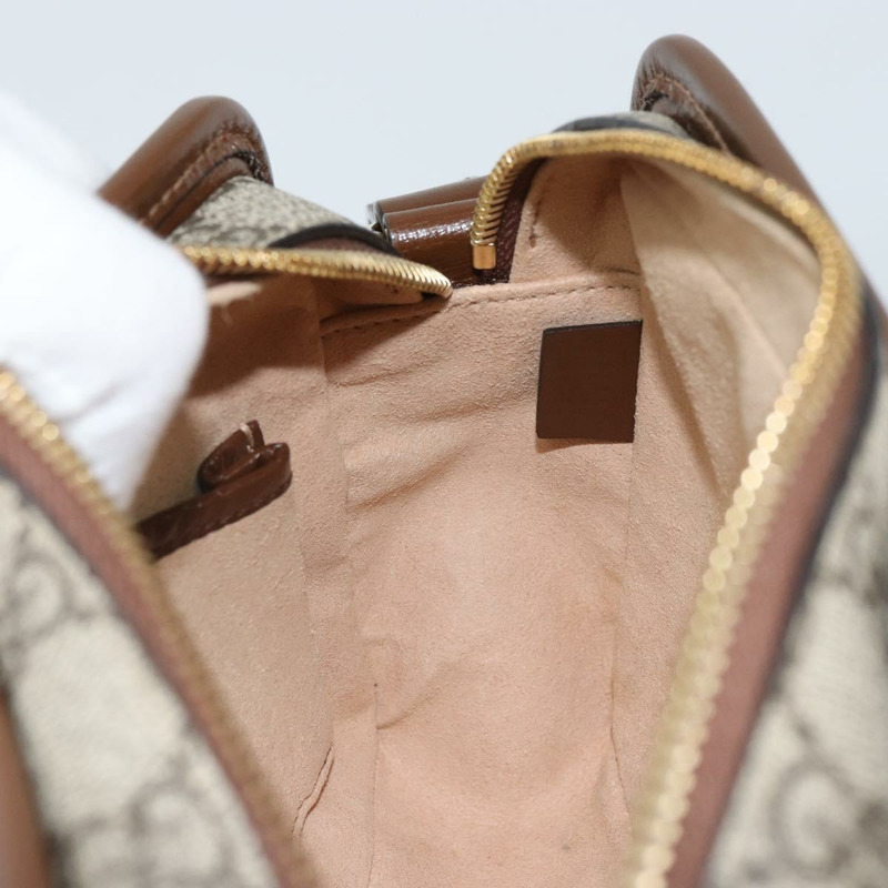 【日本直送】GUCCI GG Supreme 單肩包 PVC 米色 金色 658572 正品 ka1650M-20