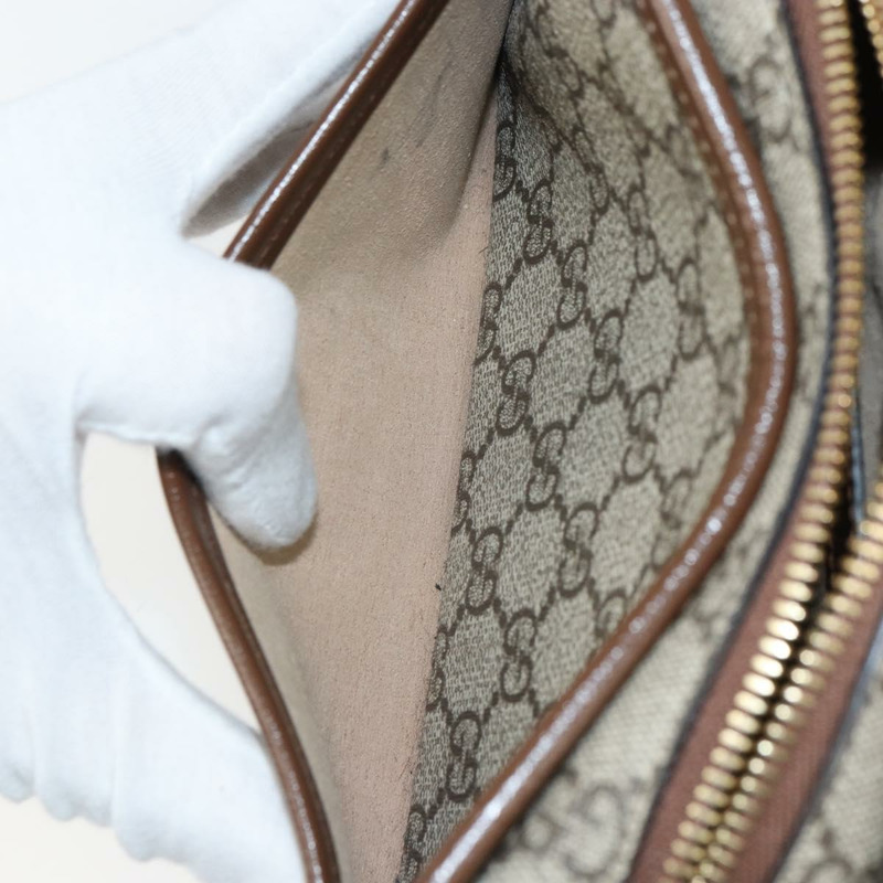 【日本直送】GUCCI GG Supreme 單肩包 PVC 米色 金色 658572 正品 ka1650M-22