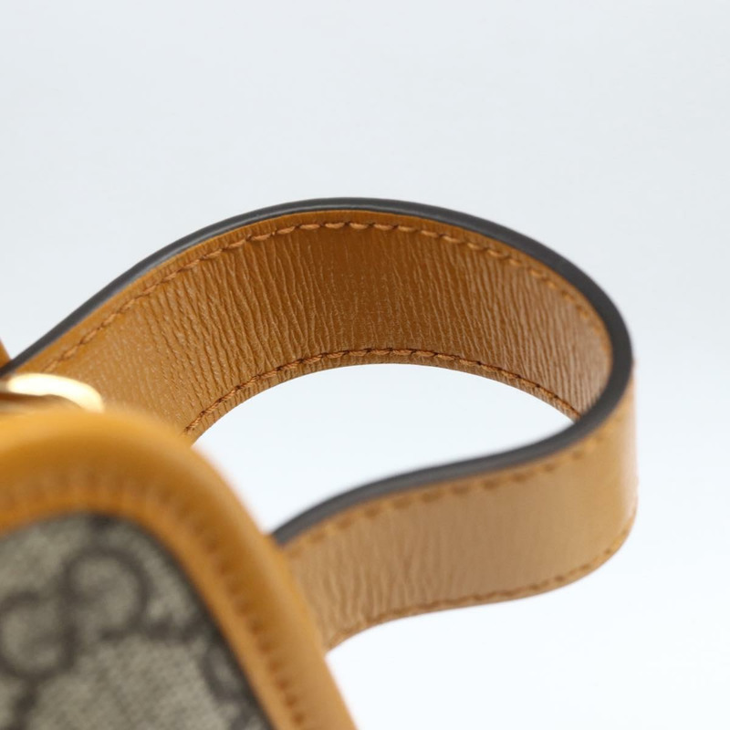 【日本直送】GUCCI GG Supreme 手拿包 PVC 米色金色 625764 正品 ka1692V-7