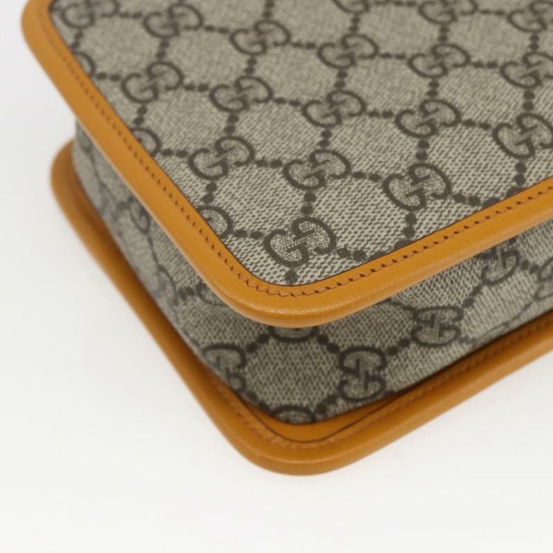 【日本直送】GUCCI GG Supreme 手拿包 PVC 米色金色 625764 正品 ka1692V-16