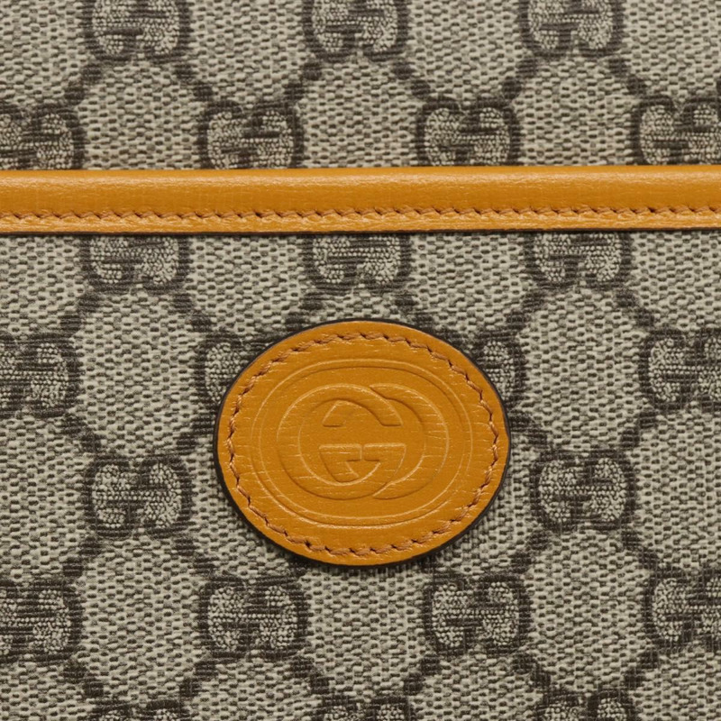 【日本直送】GUCCI GG Supreme 手拿包 PVC 米色金色 625764 正品 ka1692V-17
