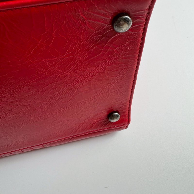 🎉不用5萬元的香奈兒 Chanel 紅牛皮壓紋鏈包-11