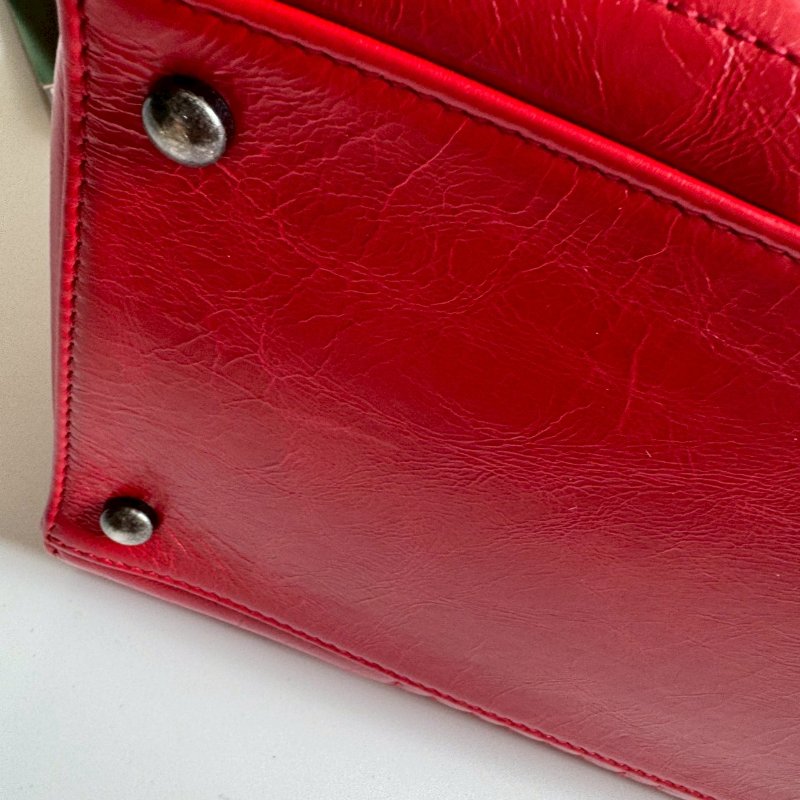 🎉不用5萬元的香奈兒 Chanel 紅牛皮壓紋鏈包-14