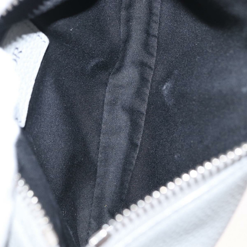 【日本直送】Christian Dior 馬鞍包 斜背包 皮革 灰色 銀色 正品 ka1665V-9