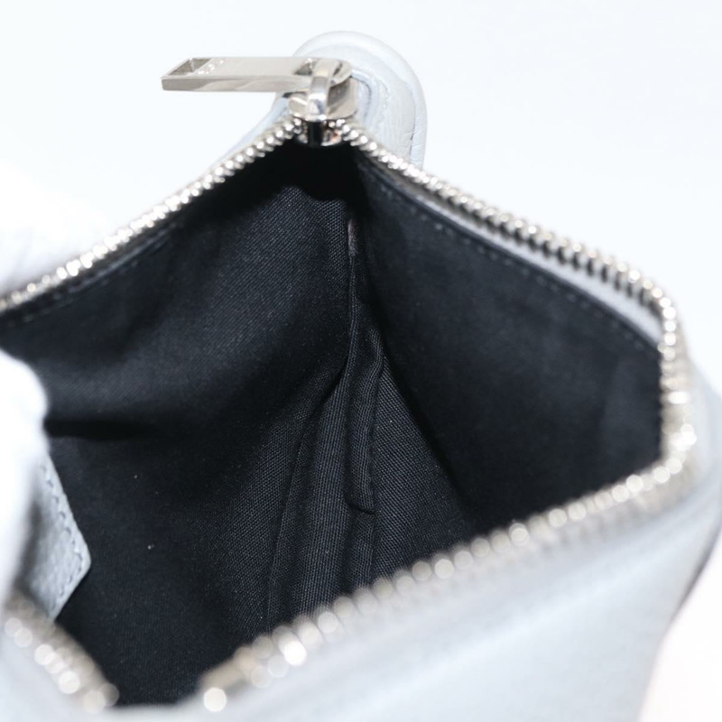 【日本直送】Christian Dior 馬鞍包 斜背包 皮革 灰色 銀色 正品 ka1665V-22