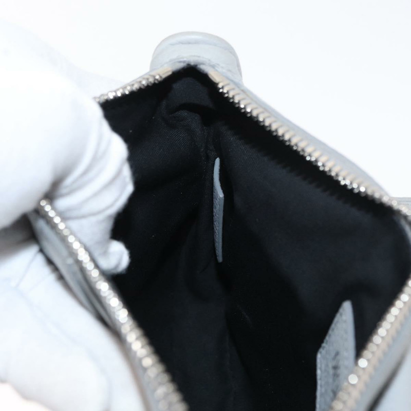 【日本直送】Christian Dior 馬鞍包 斜背包 皮革 灰色 銀色 正品 ka1665V-23