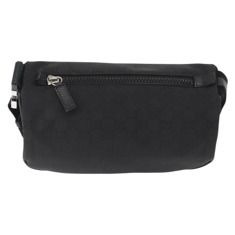 【日本直送】GUCCI GG帆布肩背包 黑色 銀色 449182 正品 ka1803V-1