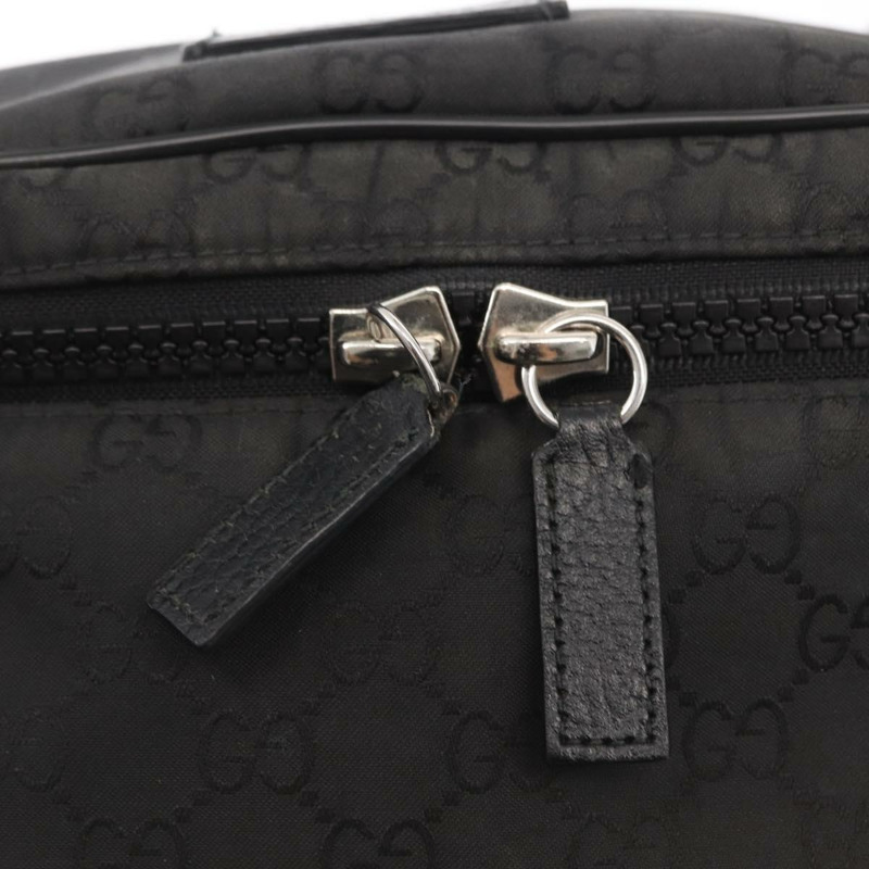 【日本直送】GUCCI GG帆布肩背包 黑色 銀色 449182 正品 ka1803V-8