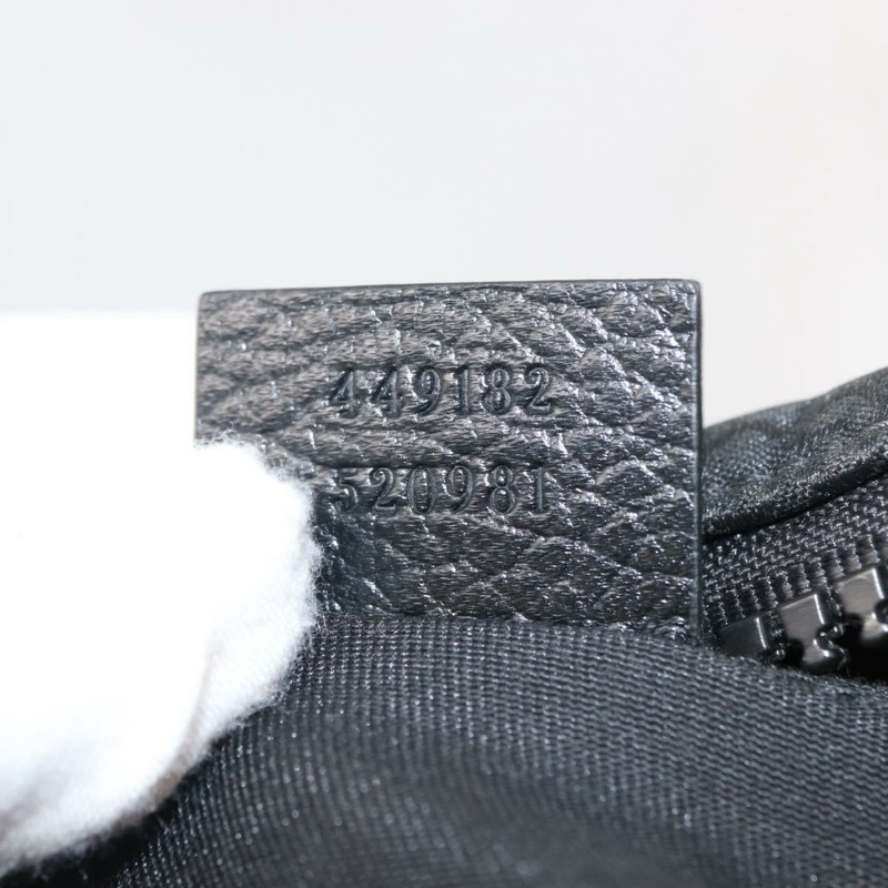 【日本直送】GUCCI GG帆布肩背包 黑色 銀色 449182 正品 ka1803V-10