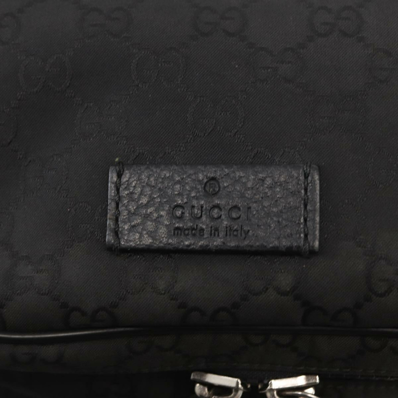 【日本直送】GUCCI GG帆布肩背包 黑色 銀色 449182 正品 ka1803V-17