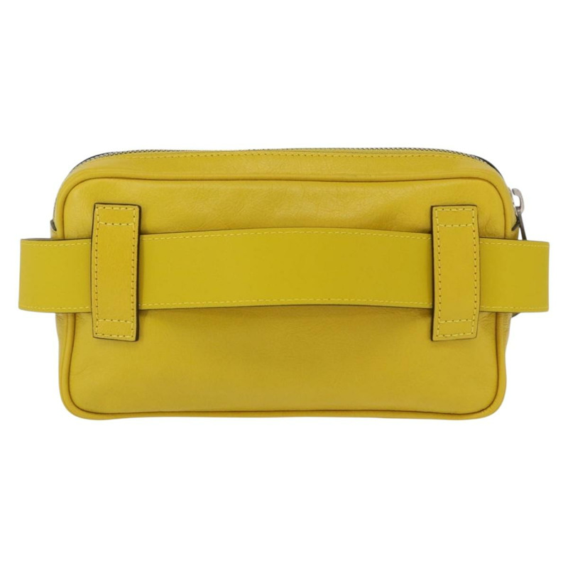 【日本直送】GUCCI 腰包 皮革 黃色 銀色 598080 正品 ka1647M-1