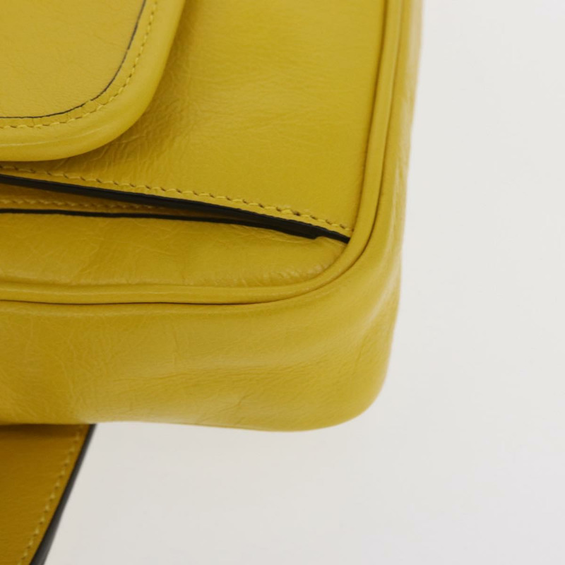 【日本直送】GUCCI 腰包 皮革 黃色 銀色 598080 正品 ka1647M-14