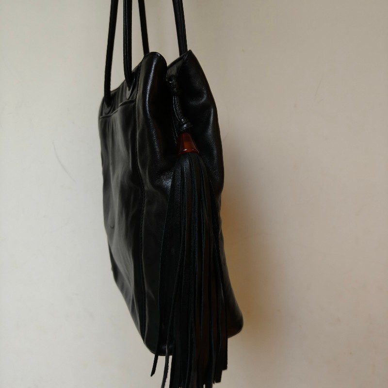 【🐴馬上下單最優惠】🧧限時降價至2/11（原$33800）㊣✨CHANEL✨香奈兒 黑色 老香 小香 雷標 保卡 琥珀 流蘇 托特包 肩背包 文件包/二手包/二手精品🌳二手樹屋🌳-4