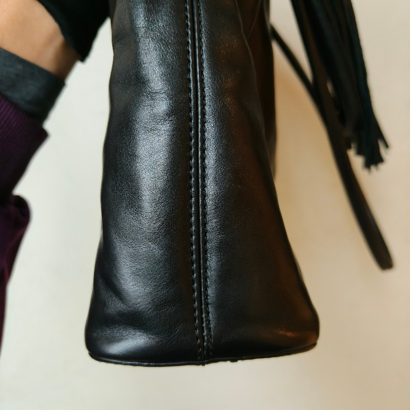 【🐴馬上下單最優惠】🧧限時降價至2/11（原$33800）㊣✨CHANEL✨香奈兒 黑色 老香 小香 雷標 保卡 琥珀 流蘇 托特包 肩背包 文件包/二手包/二手精品🌳二手樹屋🌳-29