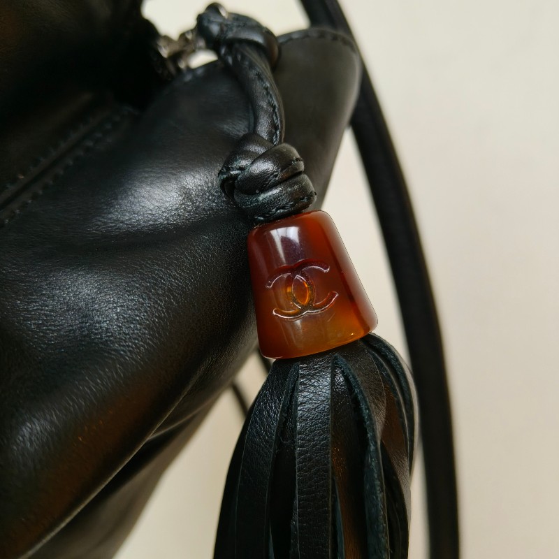 【🐴馬上下單最優惠】🧧限時降價至2/11（原$33800）㊣✨CHANEL✨香奈兒 黑色 老香 小香 雷標 保卡 琥珀 流蘇 托特包 肩背包 文件包/二手包/二手精品🌳二手樹屋🌳-30