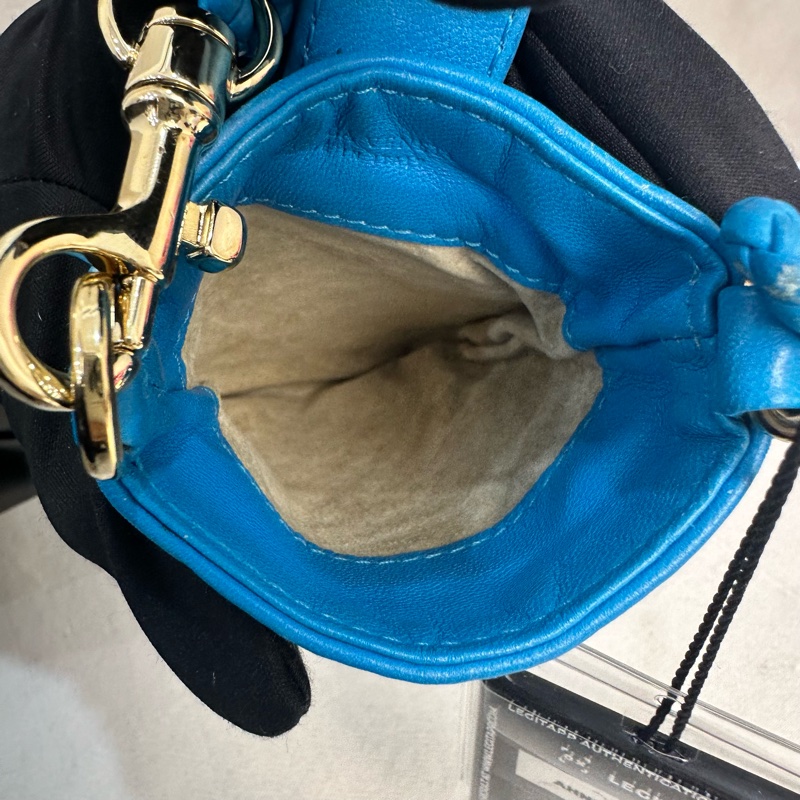 Bottega Veneta 中古藍色小編織多功能手機包-7