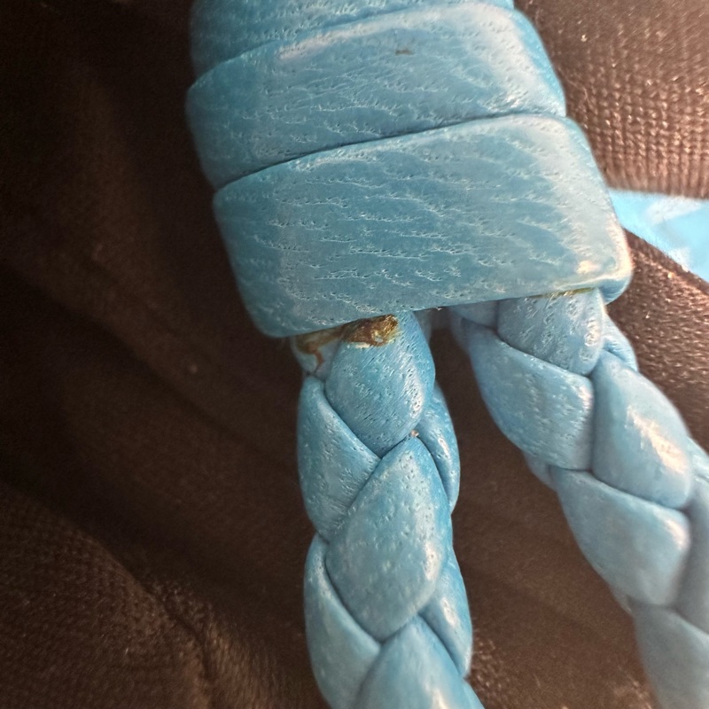 Bottega Veneta 中古藍色小編織多功能手機包-14