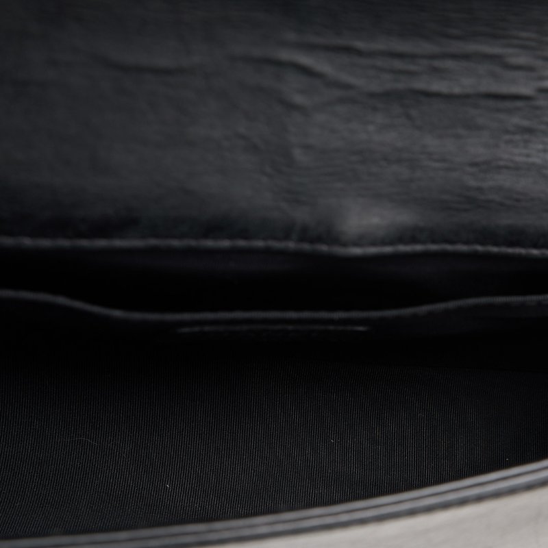 二手Chanel boy25 外縫黑銀牛-25