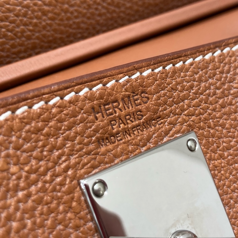 HERMES 愛馬仕 HAC A DOS 肩背包 胸背包  棕色 銀扣 B刻-18