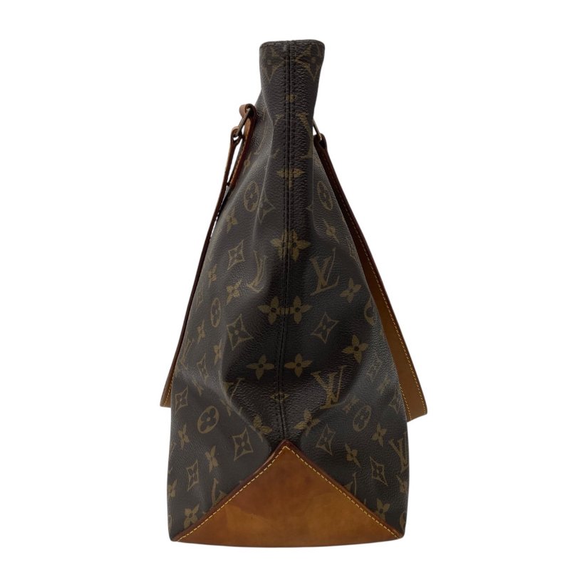 LOUIS VUITTON 路易威登 M51151 CABAS MEZZO 拉鍊托特包 PVC帆布 老花 棕色 金釦-2