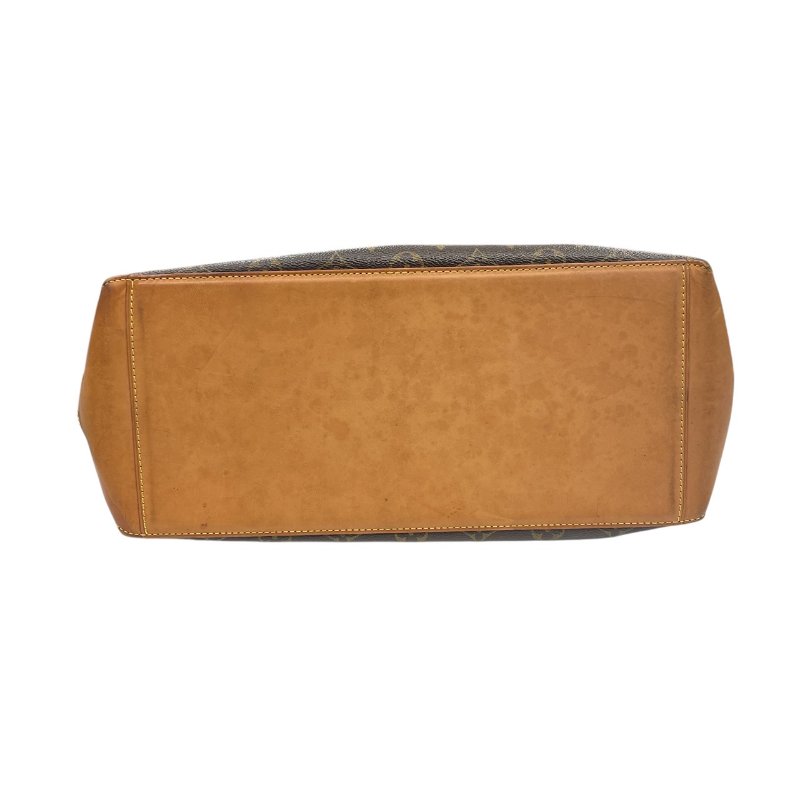 LOUIS VUITTON 路易威登 M51151 CABAS MEZZO 拉鍊托特包 PVC帆布 老花 棕色 金釦-4