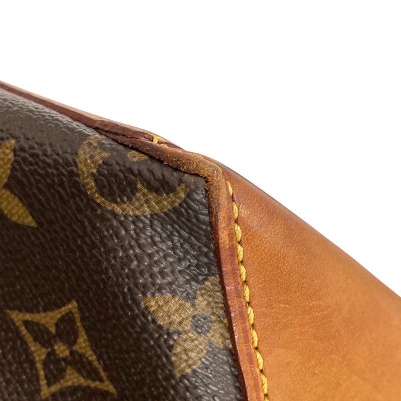 LOUIS VUITTON 路易威登 M51151 CABAS MEZZO 拉鍊托特包 PVC帆布 老花 棕色 金釦-7