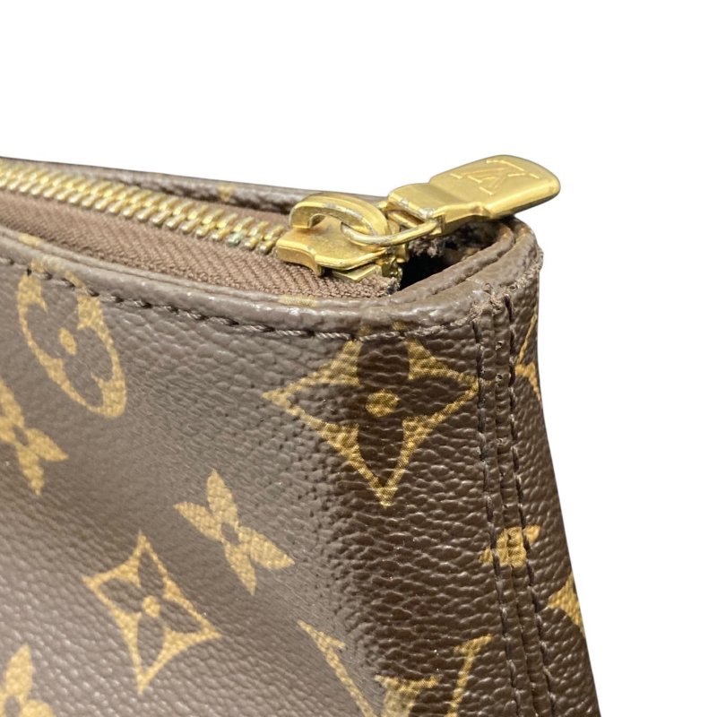 LOUIS VUITTON 路易威登 M51151 CABAS MEZZO 拉鍊托特包 PVC帆布 老花 棕色 金釦-11
