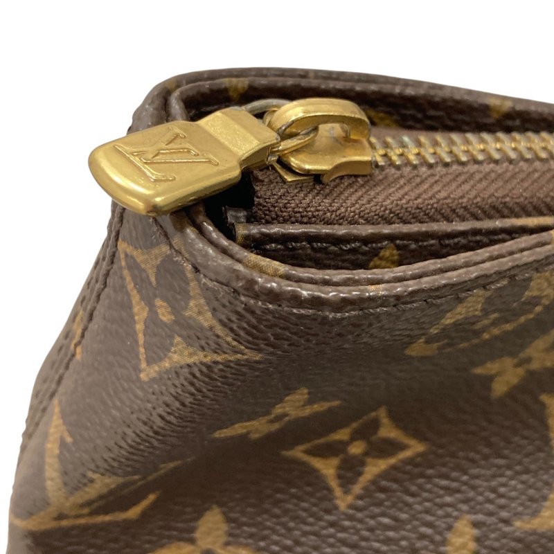LOUIS VUITTON 路易威登 M51151 CABAS MEZZO 拉鍊托特包 PVC帆布 老花 棕色 金釦-12