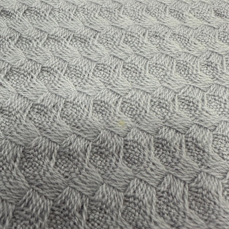 金鐸精品~2487 TORY BURCH 經典LOGO薰衣草紫色針織羊毛圍巾 近新展示品-10