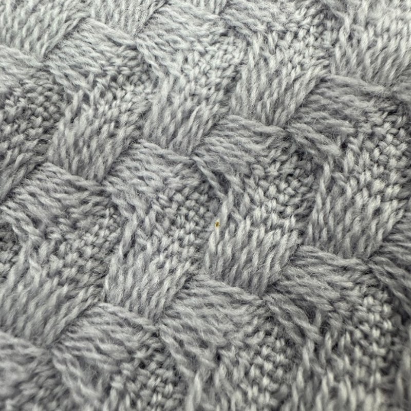 金鐸精品~2487 TORY BURCH 經典LOGO薰衣草紫色針織羊毛圍巾 近新展示品-11