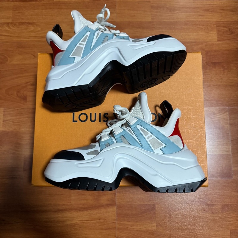 Lv Archlight 2.0 Platform拱橋鞋 低幫老爹鞋 白藍色 36碼-0