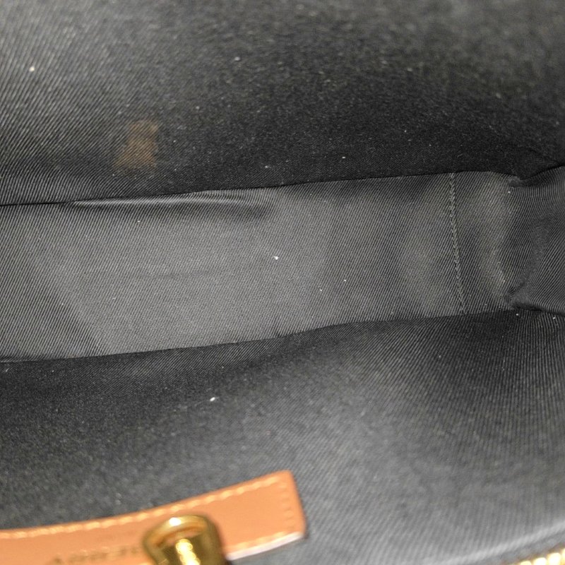BURBERRY TB 棕色塗層帆布TB單肩包斜挎包金色五金-10