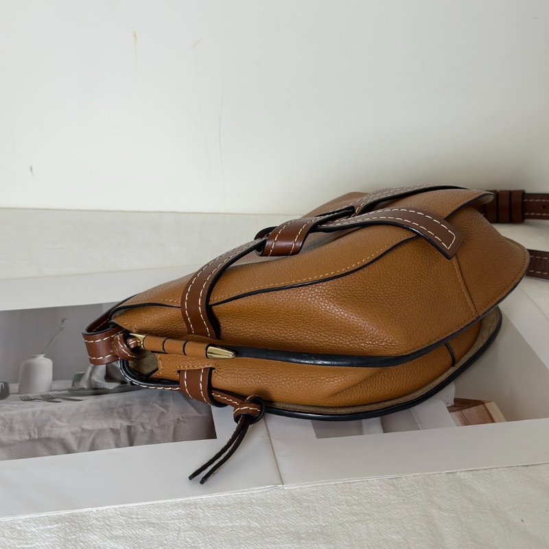 LOEWE Gate馬鞍包 - 中號焦糖棕-2