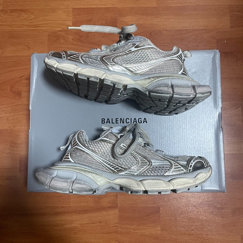Balenciaga巴黎世家3xl做舊老爹鞋 女款 淺米色 36碼-0