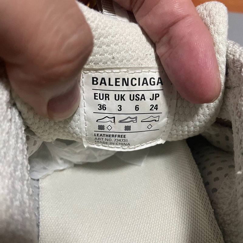 Balenciaga巴黎世家3xl做舊老爹鞋 女款 淺米色 36碼-4
