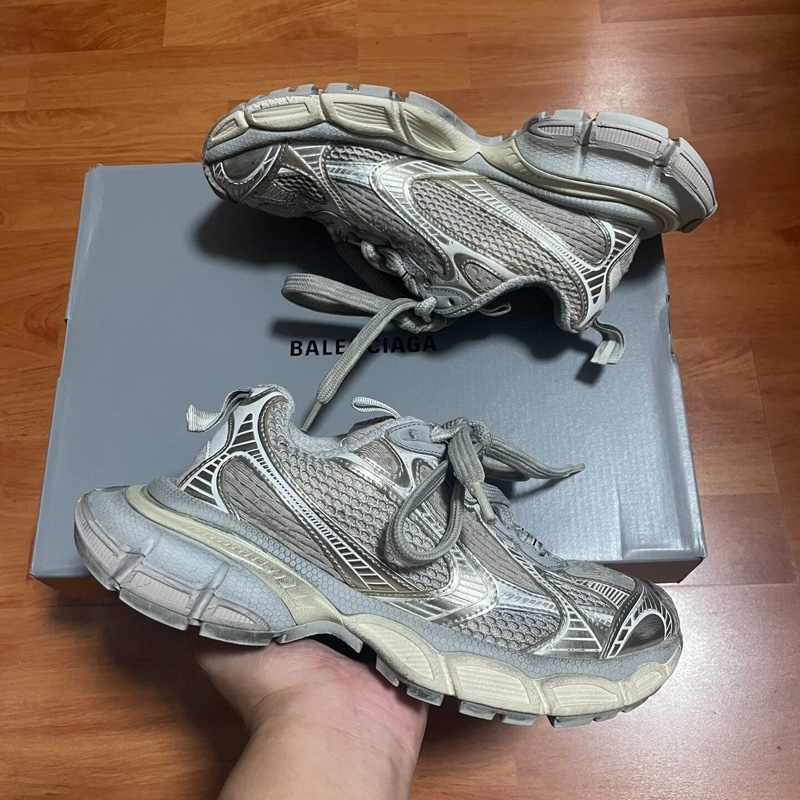 Balenciaga巴黎世家3xl做舊老爹鞋 女款 淺米色 36碼-7