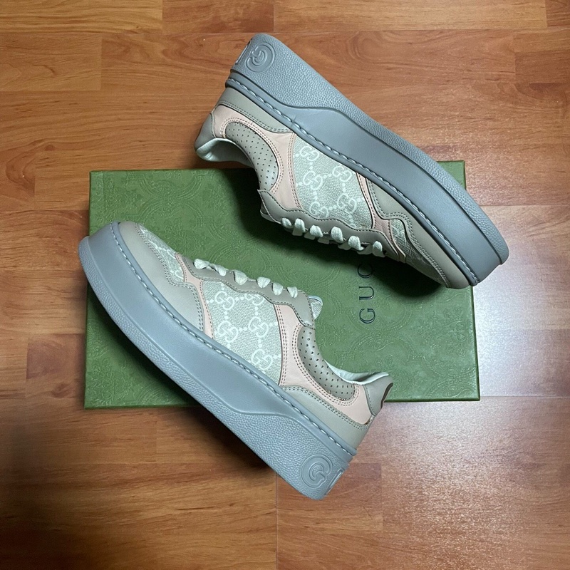 GUCCI餅乾鞋古馳GG低幫時尚板鞋 女款 麥粉色 36.5碼-7