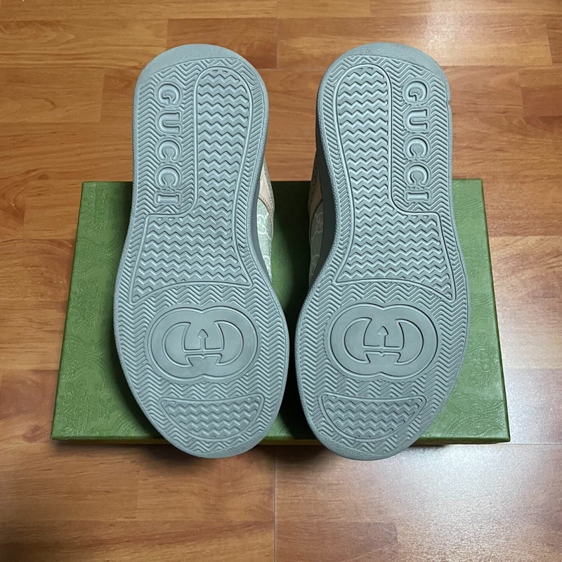 GUCCI餅乾鞋古馳GG低幫時尚板鞋 女款 麥粉色 36.5碼-8